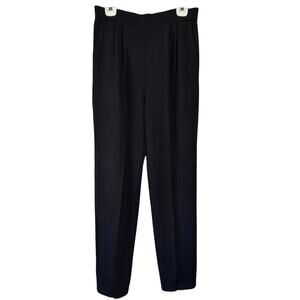 St. John Basics Black Santana Knit Pull On Pants SZ 12 Vintage Capsule Wardrobe